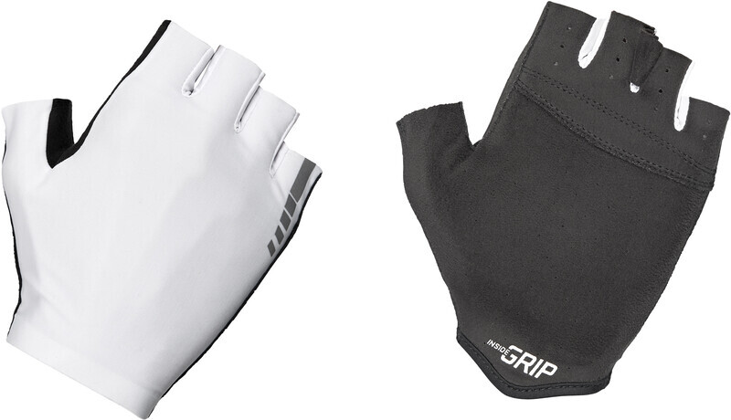 GripGrab Aerolite InsideGrip Halve Vinger Handschoenen, white