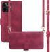 iMoshion Book Case iPhone 12 / 12 Pro - Red - with Card Holder and Cord