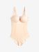 Next Dames DD+ Kanten Tummy Control Body met Lichte Vulling - Pastel Rose Nude