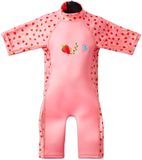 Splash About UV Sun & Sea Hybride Wetsuit voor Zwembad en Strand, Strawberry Field, 2-4 jaar
