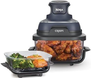 Ninja CRISPi Enkel 3,8 l Heteluchtfriteuse - Blauw/Grijs/Transparant