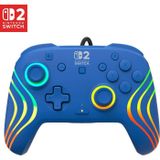 TURTLE BEACH Bedrade gamingcontroller RGB Afterglow Wave voor Nintendo Switch 2 - Blauw
