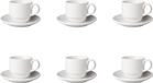 Mammoet Kop en schotel Budgetline 20 cl - 8 cm Wit 6 stuks