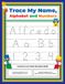 Trace My Name, Alphabet, and Numbers Workbook for Alfredo: Letter and Number Tracing with Arrow Guides and Start Dots