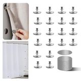 Gordijnmagneten sluiting, 20 stuks magnetische gordijnclips voor binnen en buiten gordijnen voorkomen dat licht lekt, magnetische douchegordijnclips voor zijkant van de douche, 10 paar, grote maten