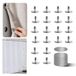 Gordijnmagneten sluiting, 20 stuks magnetische gordijnclips voor binnen en buiten gordijnen voorkomen dat licht lekt, magnetische douchegordijnclips voor zijkant van de douche, 10 paar, grote maten