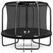 THUNDER Trampoline de jardin Elite, 244 cm, 8 pieds, avec filet intérieur, capacité de charge 150 kg, noir