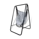 CCLIFE Hangstoel met frame 3 kussens, tot 100 kg, voor binnen en buiten, voor in de tuin