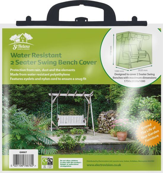 St Helens Home and Garden Schommelbank Beschermhoes (Waterdicht)