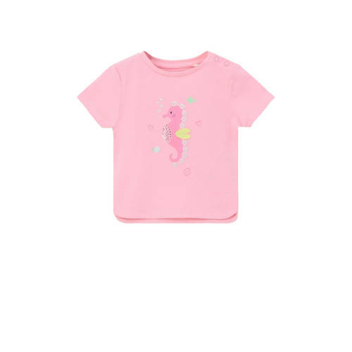s.Oliver s.Oliver baby T-shirt met printopdruk roze