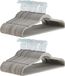 Amazon Basics Kleerhangers voor kostuum/kostuum, bekleed met fluweel, pak van 100, grijs