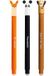 Eberhard Faber Uitwisbare gelpen, 3 gelpennen, motief: panda, vos, luiaard, blauw, 0,7 mm