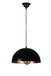 Opviq Scandinavische kroonluchter, 80 cm hoog, zwart en koper, 30 cm kapdiameter, E27-fitting, max. 40 W, duurzaam 100% metaal, ovengedroogde verf, elegante verlichting