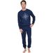 Pastunette - Cloud Navigator - Pyjama - Katoen - Lange mouw - Blauw - Printopdruk - Heren - 2XL