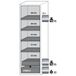 Asecos Armoire ignifuge 90 min s-classic90 fixation de porte - bac de rétention