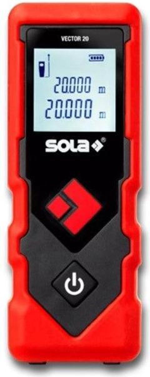 Sola Vector laser afstandmeter - 20m - nauwkeurigheid +/-2mm