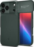 Spigen Optik Armor MagFit | Hoesje Geschikt voor Apple iPhone 17 Pro | Compatibel met MagSafe | Back Cover met Camera Slider | Groen