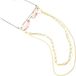 OEM Damen zonnebrilketting, metaal, dubbele laag
