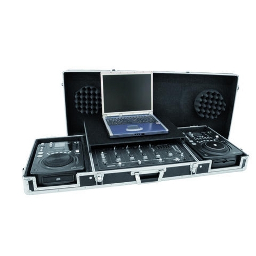 Omnitronic DS-1 flightcase 2x tabletop 1x mixer 1x laptop