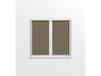 Soleil d'Ocre Dolly Paar van Gebroken Zonde, Polyester, Ecru, 70x120 cm