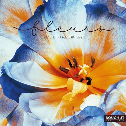 ILLUSTER KALENDER "Bloemen" 15 x 15 cm BOUCHUT