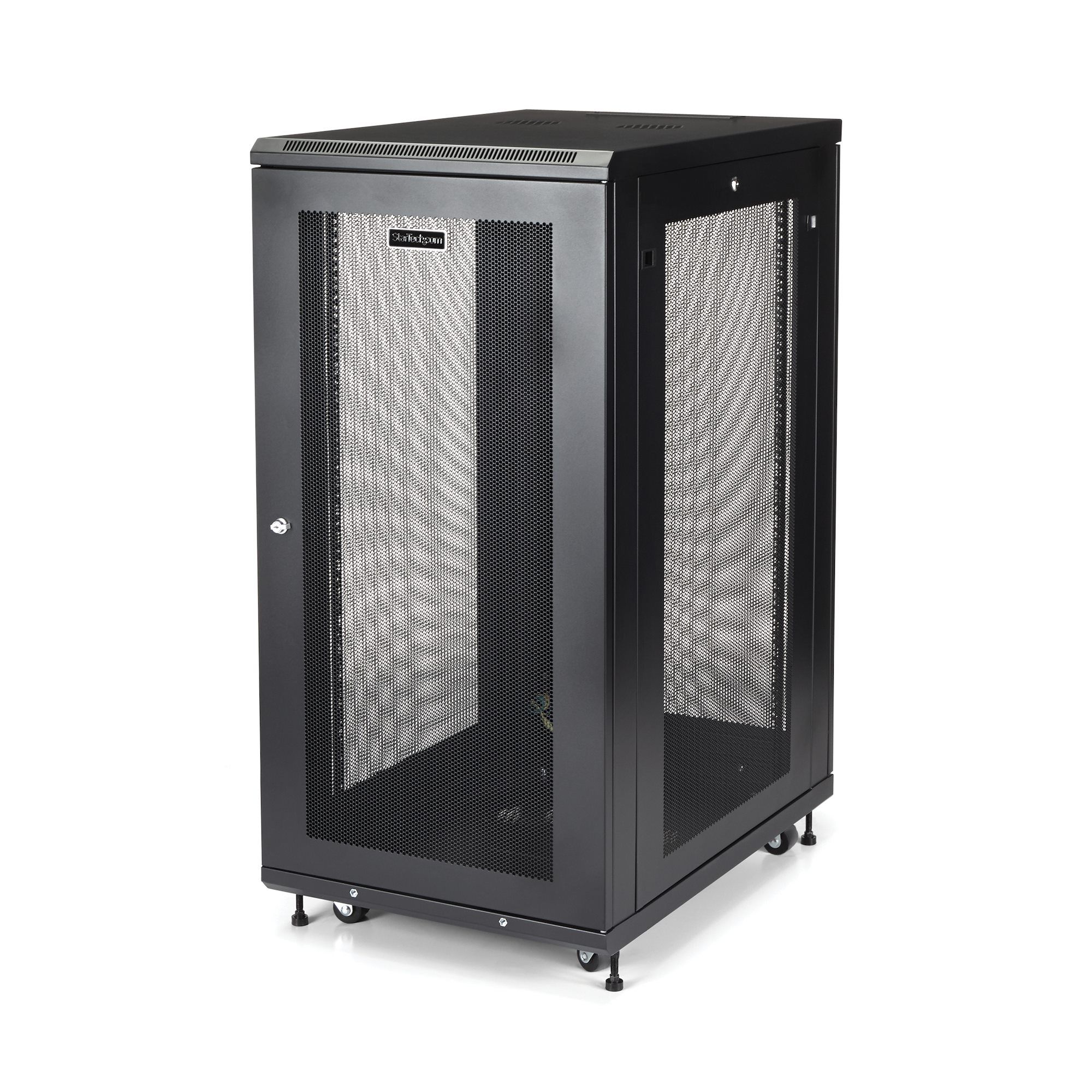 StarTech.com 24U Server Rack Cabinet - 4 Post - Verstelbare Diepte - Zwart