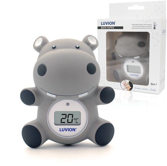 LUVION® bad/kamerthermometer Nijlpaard - Thermometer