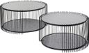 Kare Design Salontafel Wire Double Bubble Zwart (2/Set)