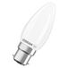 OSRAM LED-lamp Ster kaarsvorm B40 filament, 4000 K neutraal wit, 3,4 W, B22d, mat, 470 lm, 15.000 h, voor kroonluchters en decoratieve armaturen,6-Pack