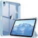 Fintie Hybride hoes voor iPad 10. Generation 2022 (10,9 inch) met penhouder - stootvaste beschermhoes met transparante harde schaal op de achterkant, bleu ciel