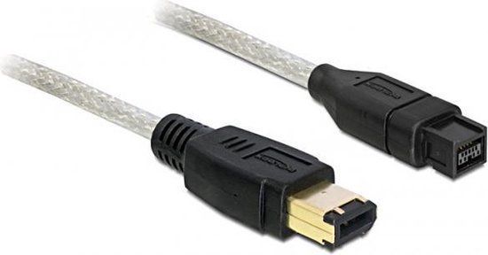 Delock FireWire Kabel - 1 meter - Grijs