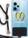 Case Company® - Xiaomi Redmi Note 12 Pro 5G Hoesje met Koord - I'm lovin' you - Zwart Koord - TPU Back Cover