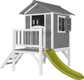 AXI Beach Lodge XL Speelhuis - Grijs met Limoen Groene Glijbaan