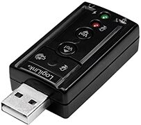 LogiLink UA0078 - USB geluidskaart met Virtual 7.1 geluidseffect, luidspreker/microfoon/headset/IP-telefoon verbinden met de pc