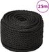 vidaXL Werktouw 10 mm 25 m polypropeen zwart