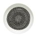 Marimekko Assiette Räsymatto Ø20,5 cm Blanc-noir