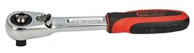 KS Tools Ultimate-mini-ratel, omschakelbaar, 1/4 inch, lengte 115 mm, wit