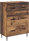 vidaXL Ladekast Oud hout 66 x 34,5 x 89,5 cm Bewerkt hout