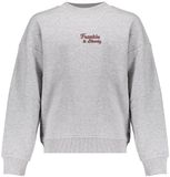 Frankie & Liberty Tamsa Sweatshirt Meisjes Lichtgrijs Katoen Maat 164