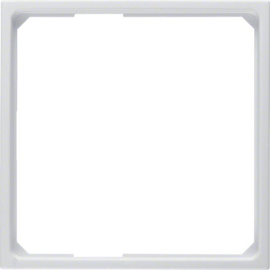 Berker Orion plus x Adapterring - White - Glossy - Screwless - 50 x 50 mm - 10 pc(s) - 11099089