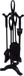 OEM Lexium Haardset - Openhaard set - Openhaard gereedschap - Pook - Asschep - Haardtang - Zwart