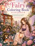 Enchanting Fairy Coloring Pages & 8 Cut-Out Sticker Sheets
