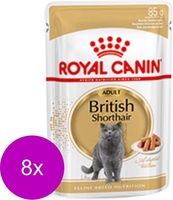 Royal Canin FBN British Shorthair Adult Pouch - Kattenvoer - 8 x 12 x 85g