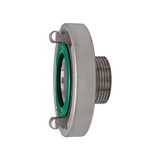 Riegler 3403.6620 Storz-vaste koppeling, roestvrij staal V4A, storz-maat 52-C, G 2 AG