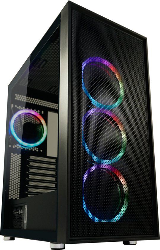 LC-Power Black_Wanderer_X Midi Tower Zwart