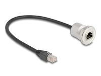 Delock 88187 câble réseau Noir, Argent 0,3 m Cat5e S/UTP (STP)