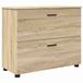 vidaXL Armoire de salle de bain Sonoma chêne 76,5 x 35 x 64 cm Bois transformé, Métal