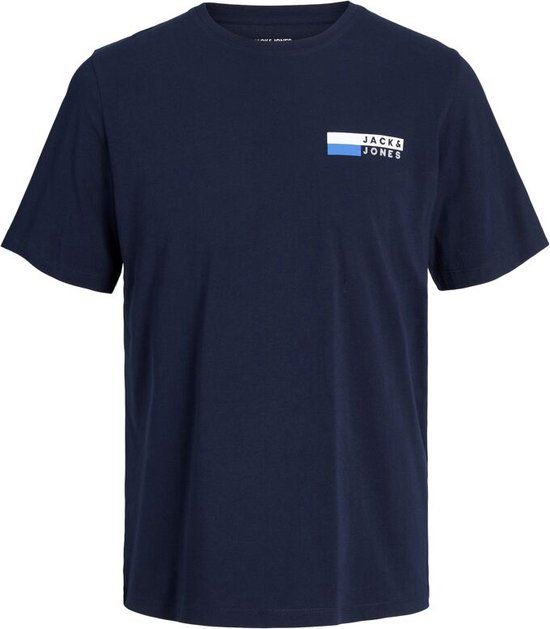 Jack & Jones Jjecorp Logo Tee Play O-Neck Navy Blazer - Men's T-shirt - Blue - Size: Normal