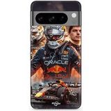 Google Pixel 8 Pro Hoesje Max Verstappen F1 kunst behang Maniacase