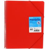 Grafoplás 39836051 Spiraalmap met 60 hoezen A4 met envelop rood